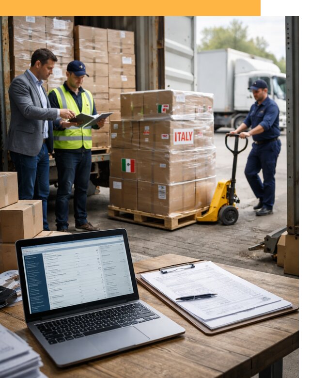 Доставка грузов из Италии: морские и авиаперевозки от 19791