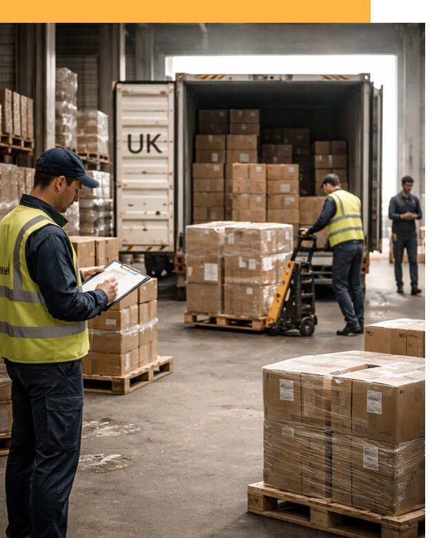 Доставка грузов из Великобритании с таможенным оформлением от 13744