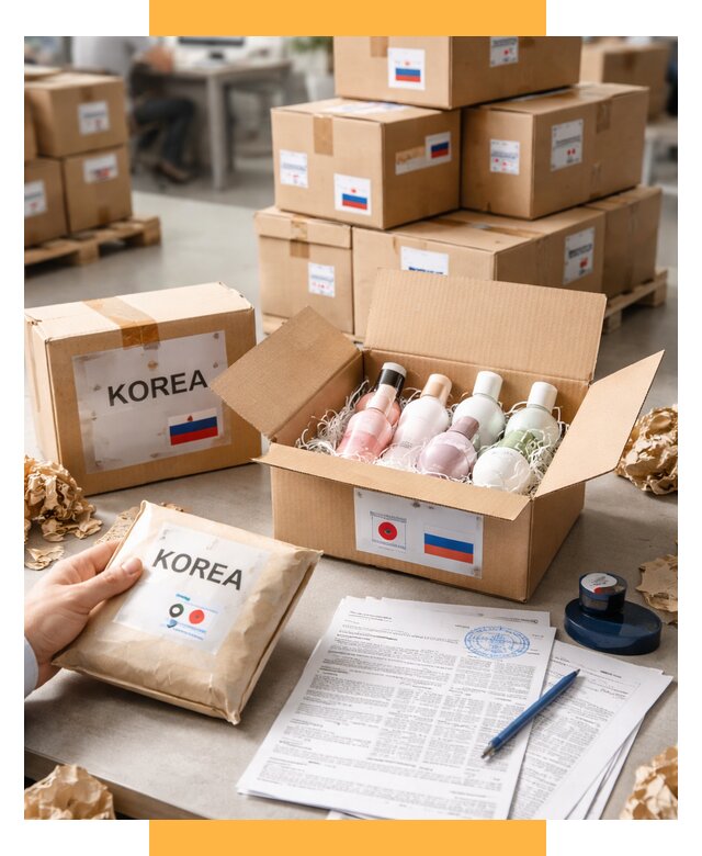 Доставка косметики из Кореи от 9346 р. под ключ | СетСервис-Ддв