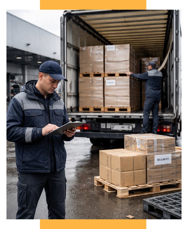 Доставка грузов из Беларуси от 16493 р. логистика СетСервис-Ддв