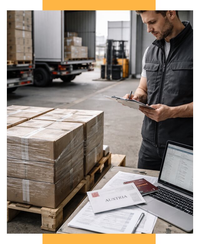 Доставка в Австрию от 71468 р. Логистика и экспорт СетСервис-Ддв