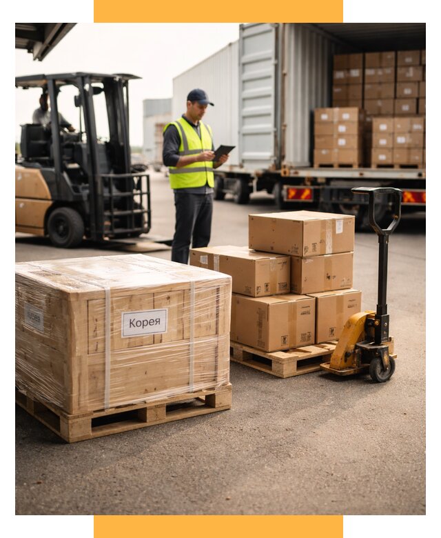 Доставка грузов в Корею из России от 38483 р. | СетСервис-Ддв