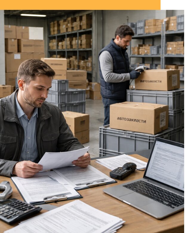 Таможенное оформление автозапчастей по выгодным тарифам от 9346